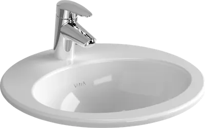Раковина встраиваемая сверху VitrA S20 5468B003-0001 52 глянцевая белая, овальная