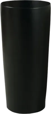 Раковина напольная SantiLine SL-4012MB 41 матовая черная, круглая, моноблок, фаянс