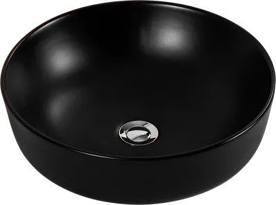 Накладная раковина AQUATEK Европа AQ5558-MB 42 матовая черная, круглая