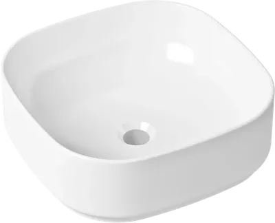 Накладная раковина Lavinia Boho Bathroom Sink Slim 33311006 40 глянцевая белая, квадратная