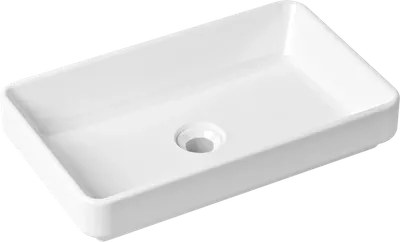 Накладная раковина Lavinia Boho Bathroom Sink Slim 33311004 55 глянцевая белая, прямоугольная