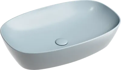 Накладная раковина Ceramicanova Element CN6049MHL 60 матовая серо-голубая, прямоугольная