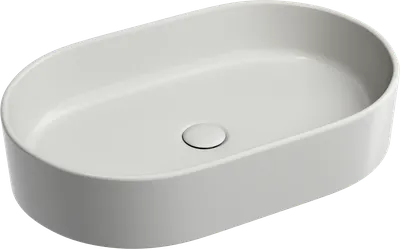 Накладная раковина Ceramicanova Element CN6048MSG 61 матовая серая, овальная