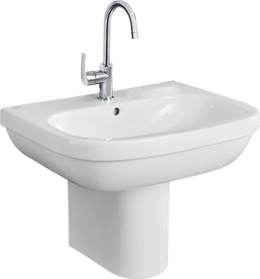 Раковина Grohe Euro Ceramic 39335000 альпин-белый, с полупьедесталом