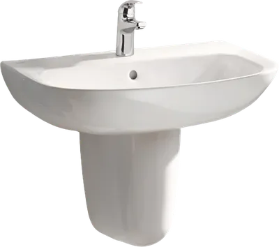 Раковина Grohe Bau Ceramic 39421000 альпин-белый, с полупьедесталом