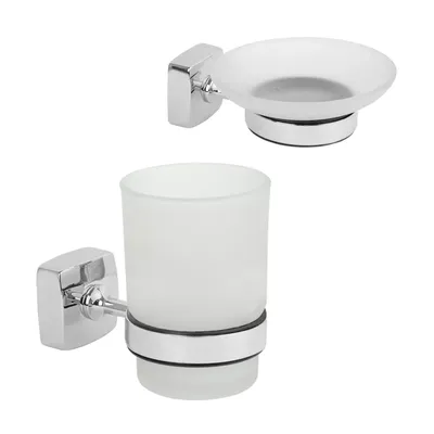 Набор Стакан Fixsen Kvadro 61306 + Мыльница 61308