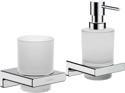 Набор Дозатор Hansgrohe AddStoris 41745000 + Стакан 41749000