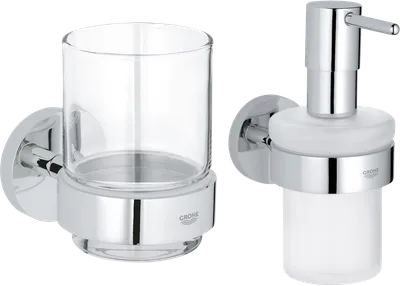 Набор Дозатор Grohe Essentials 40448001 + Стакан 40447001