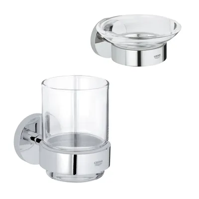 Набор Стакан Grohe Essentials 40447001 + Мыльница 40444001