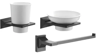 Набор Стакан Rose RG16H RG1612H + Мыльница RG1603H + Полотенцедержатель RG1606H