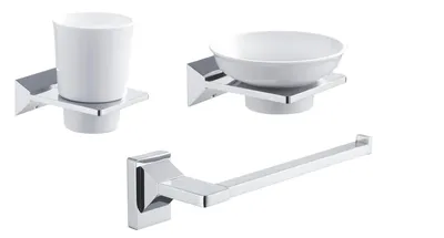 Набор Стакан Rose RG16 RG1612 + Мыльница RG1603 + Полотенцедержатель RG1606