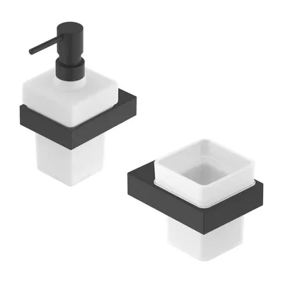 Набор Стакан Cezares Slider SLIDER-TUMS-NOP + Дозатор SLIDER-SOIS-V-NOP