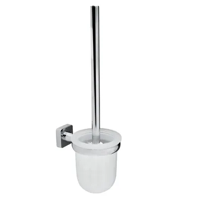 Ершик для унитаза Wasserkraft Lippe K-6527 настенный, хром, с подставкой и держателем