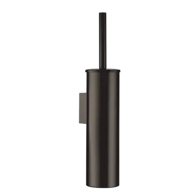 Ершик для унитаза Wasserkraft Wiese K-1087GUN METAL настенный, вороненая сталь, с подставкой и держателем