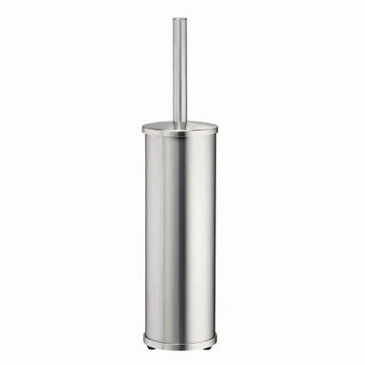 Ершик для унитаза Wasserkraft K-1047 напольный, никель, с подставкой