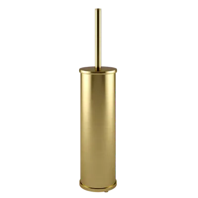 Ершик для унитаза Wasserkraft Aisch K-1027BRUSHED GOLD напольный, золото, с подставкой