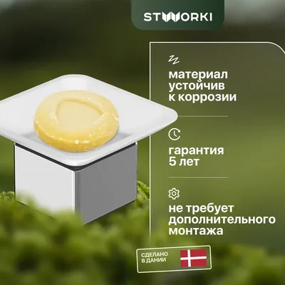 Мыльница STWORKI Стокгольм HASG31200 стеклянная, хром