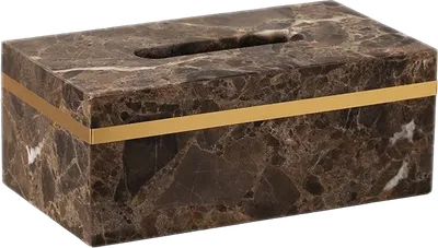 Коробка для салфеток Kassatex Emperador настольная