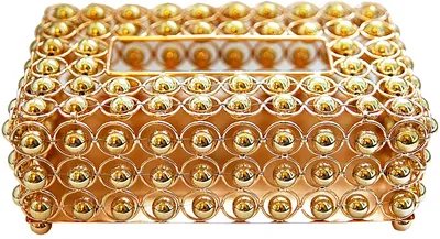 Коробка для салфеток Kassatex Pearl PGL-TH-GD настольная