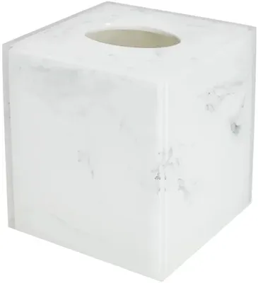 Коробка для салфеток Kassatex Ducale White ADE-TH-WB настольная