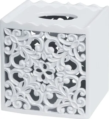 Коробка для салфеток Creative Bath Belle BEL58WH настольная