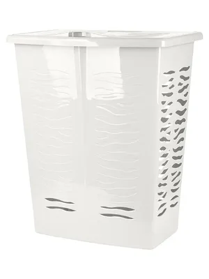 Корзина для белья Keeplex Regular 264692 60 л, напольная, белая, прямоугольная, пластик