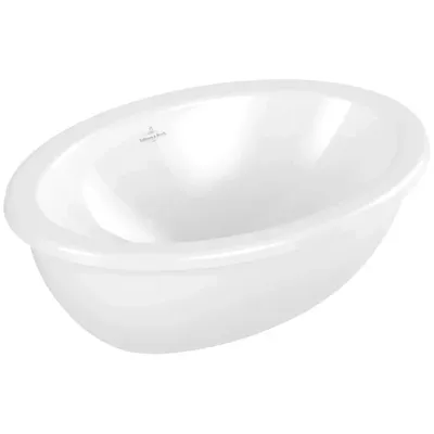 Раковина встраиваемая сверху Villeroy & Boch Loop & friends 4A610001 51 альпийский белый, овальная