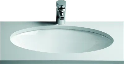 Раковина встраиваемая снизу VitrA Arkitekt 6069B003-0012 59 глянцевая белая, овальная