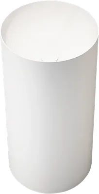 Раковина напольная Vincea VBS-6SP01MW 40 напольная матовая белая, круглая, моноблок, искусственный камень