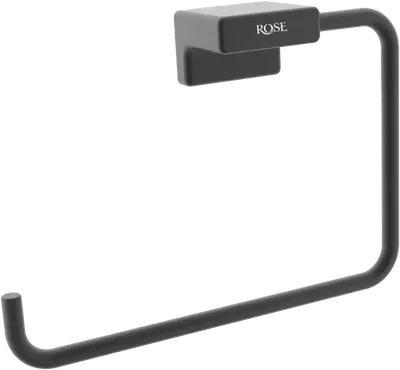 Держатель для полотенец Rose RG1806H черный, кольцо