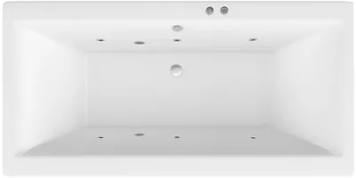 Акриловая ванна Excellent Pryzmat WAEX.PRY16.SOFT 160x75 см, встраиваемая, с гидромассажем, белая, с каркасом, со сливом-переливом