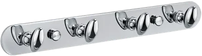 Крючок Fixsen Equipment FX-1414 глянцевый хром, на шурупах
