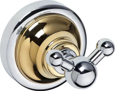 Крючок Bemeta Retro 144206038 хром, золото, на шурупах