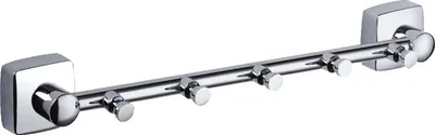Крючок Fixsen Kvadro FX-61305-5 глянцевый хром, на шурупах