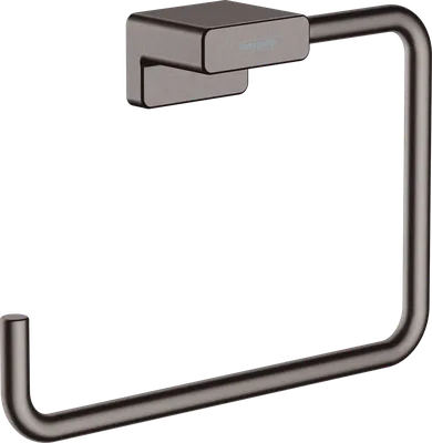 Держатель для полотенец Hansgrohe AddStoris 41754340 шлифованный черный хром, кольцо