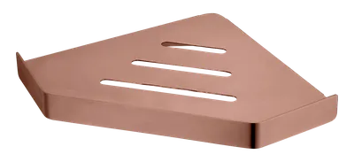 Полка для душа Boheme New Venturo 10318-BRB угловая, подвесная, брашированная бронза (brushed bronze)