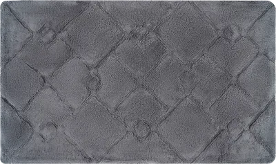 Коврик Fora Stone Black FOR-STN60-100BL 100x60 см, для ванной, черный