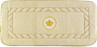 Коврик Migliore Corona 31917 120x60 см, для ванной, рисунок, бежевый