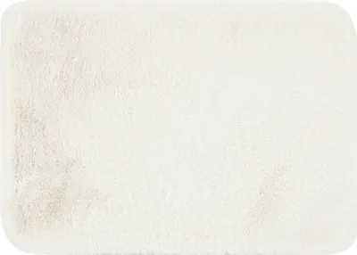 Коврик Carnation Home Fashions Fluffy White 60x90 см, для ванной, белый