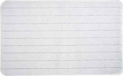 Коврик Fora Wave White FOR-PP-WAV50-80W 80x50 см, для ванной, белый