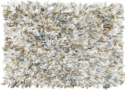 Коврик Carnation Home Fashions Paper Shag Natural 86x53 см, для ванной, бежевый