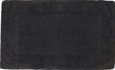 Коврик Kassatex Kyoto Kyoto Coal KBR-2440-CCL 101x61 см, для ванной, черный