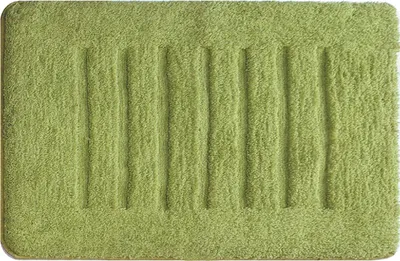 Коврик Milardo Lines Green Lines 80x50 см, для ванной, зеленый