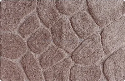 Коврик IDDIS Stones Grey Stones 80x50 см, для ванной, коричневый