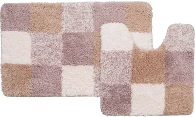 Комплект ковриков IDDIS Hopscotch 460M580i13 80x50 см, для туалета, коричневый