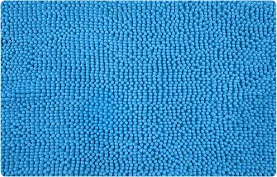 Коврик IDDIS Blue Heaven 80x50 см, для ванной, голубой
