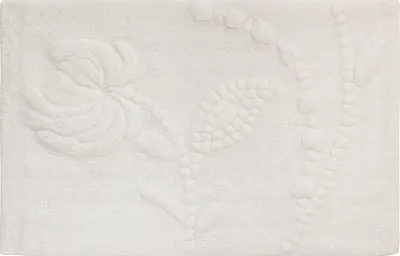 Коврик Creative Bath Eyelet Eyelet 76x51 см, для ванной, белый