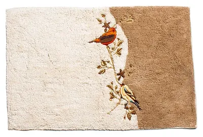Коврик Avanti Gilded Birds 11984J 81x51 см, для ванной, рисунок, бежевый