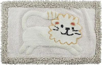 Коврик Creative Bath Animal Crackers R1022NAT 86x53 см, для ванной, рисунок, серый