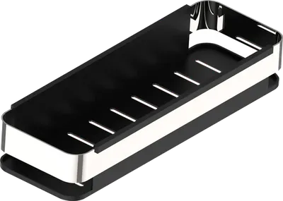 Полка для душа IDDIS Optima Home SHE13SBi44 подвесная, хром, черная